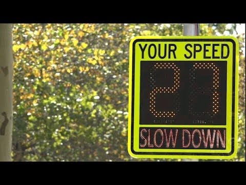 New Sign Prompts Drivers to Watch Speeds Near Campus