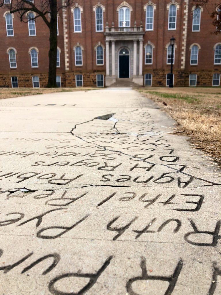 U of A Set To Reconstruct Oldest Graduates Names On Senior Walk