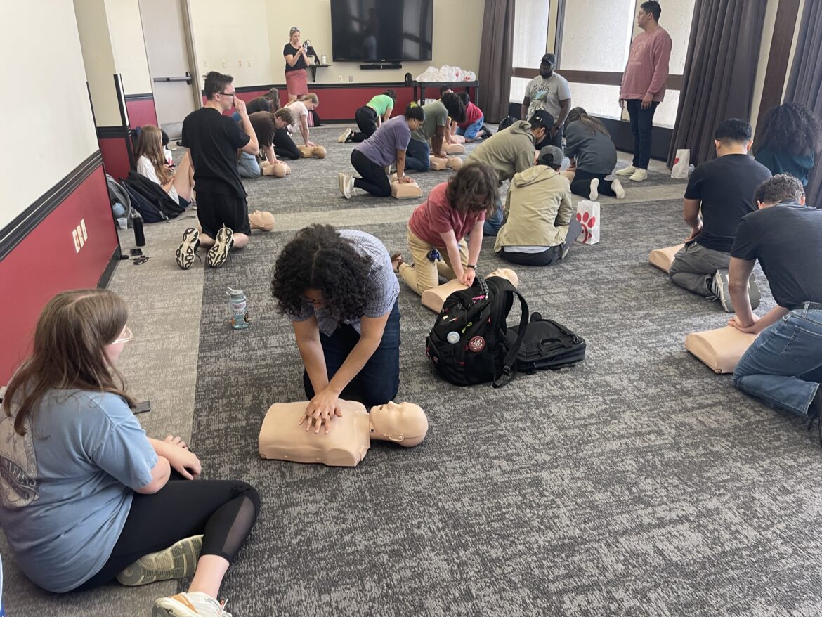 ASG hosted CPR training and informational