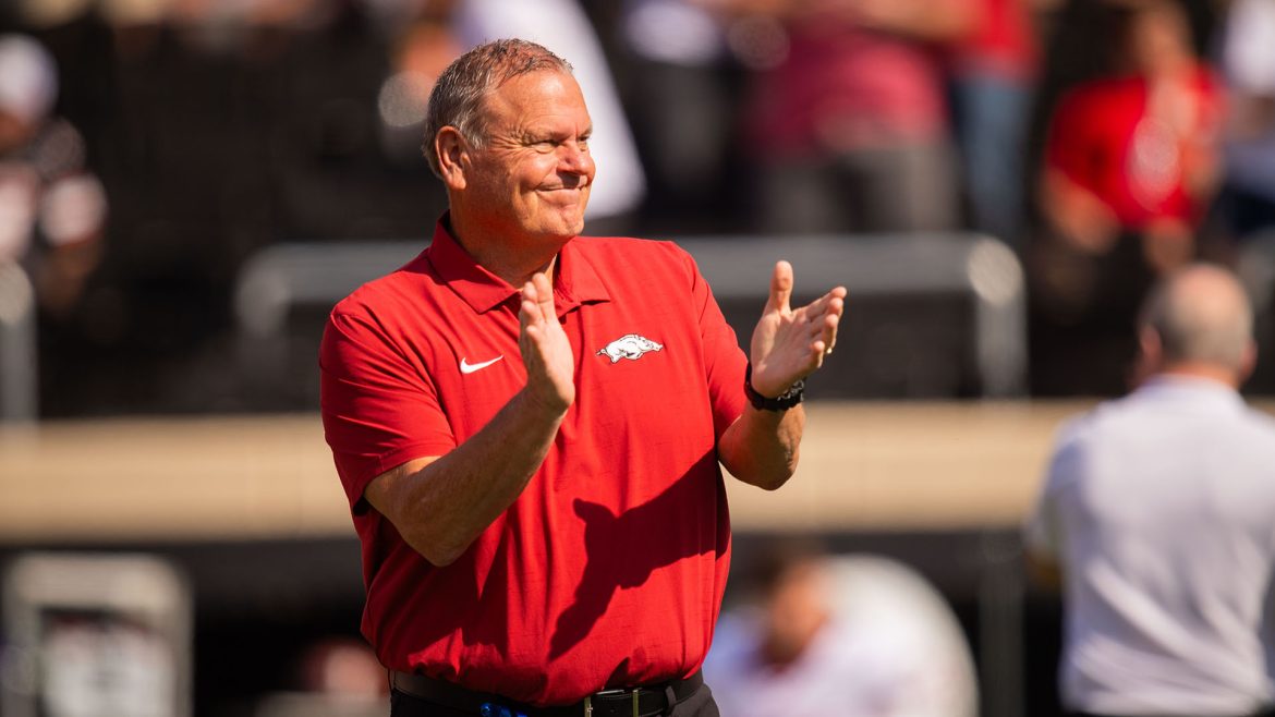 Arkansas Football head coach Sam Pittman fired