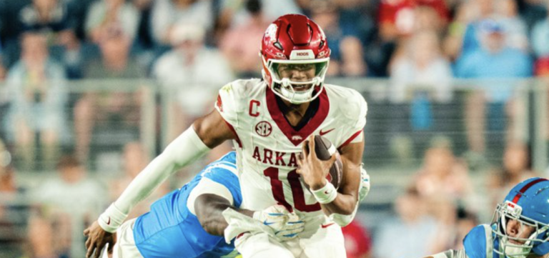 Arkansas QB Taylen Green sets records at NFL Combine